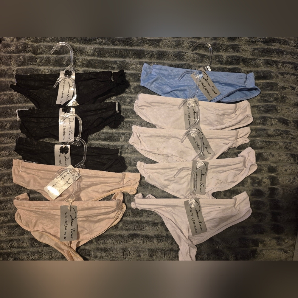 NWT DIANA SECRET 10 Pairs Of Booty Cut Thong Underwear